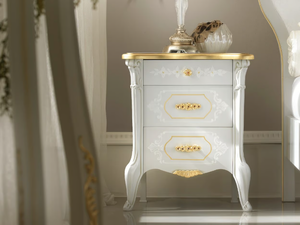 GIULIETTA - Wooden bedside table with drawers _ CASA +39